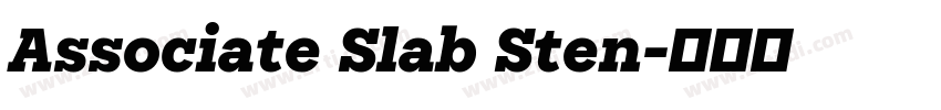 Associate Slab Sten字体转换